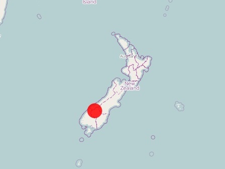 В Новой Зеландии произошло землетрясение магнитудой 6