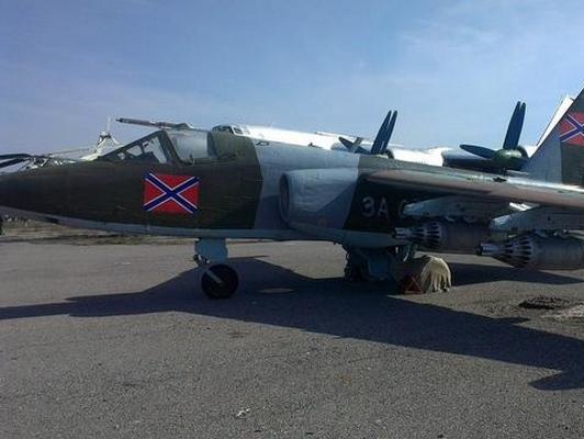 СМИ луганских сепаратистов сообщили о восстановлении “трофейного” самолета Су-25