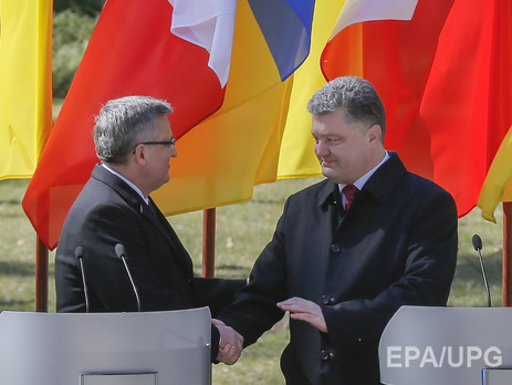 Порошенко прибыл в Гданськ