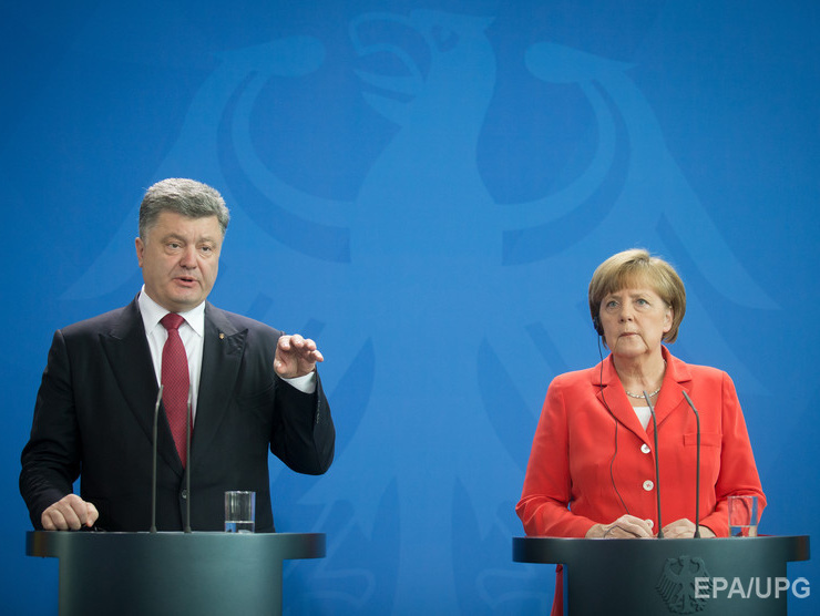 Порошенко: Мы видим Германию лидером ЕС, который демонстрирует уникальное единство и солидарность с Украиной