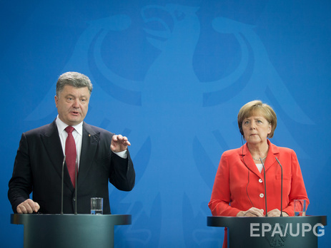 Порошенко: Мы видим Германию лидером ЕС, который демонстрирует уникальное единство и солидарность с Украиной