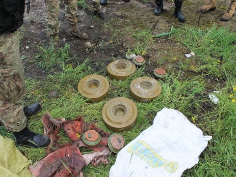 СБУ обнаружила тайник с боеприпасами, которые боевики планировали использовать для терактов в Мариуполе