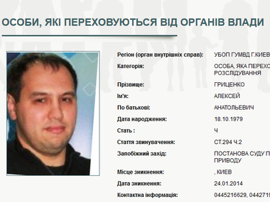 Суд выдал ордер на обыск квартиры Алексея Гриценко
