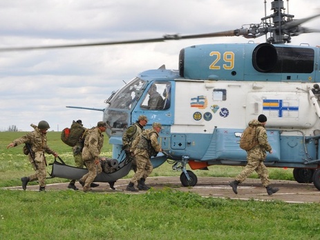 ВМС Украины провели батальонные тактические учения морской пехоты с боевой стрельбой. Фоторепортаж