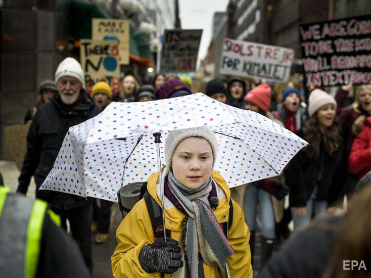 16-летняя климатическая активистка из Швеции Тунберг стала номинанткой на Нобелевскую премию мира