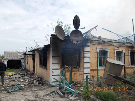 Пресс-центр АТО: Террористы обстреляли Пески зажигательными, возможно, фосфорными снарядами