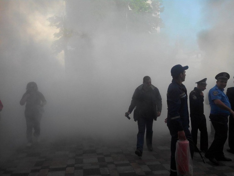 МВД: После столкновений под Радой в больницу попали четверо милиционеров