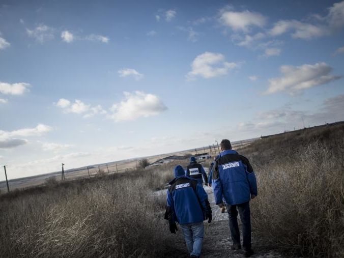 Наблюдатели ОБСЕ обнаружили знаки о минировании в оккупированном Луганске