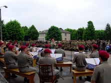 Национальный президентский оркестр Украины выступил перед мобилизованными военнослужащими в Ровенской области. Фоторепортаж