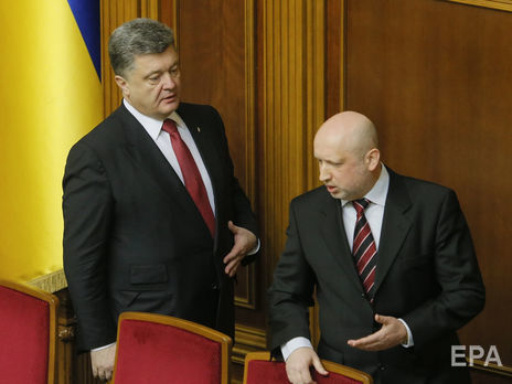 Турчинов заявил о поддержке Порошенко на выборах президента