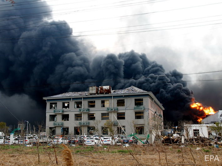 Кількість загиблих унаслідок вибуху на хімзаводі в Китаї зросла до 78