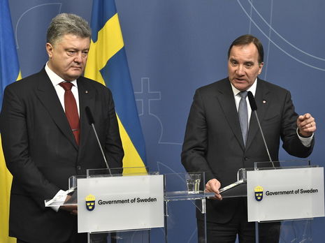 Порошенко обговорив із прем'єр-міністром Швеції розміщення миротворчої місії ООН на Донбасі