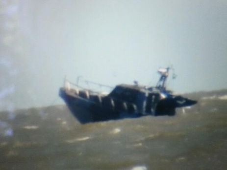 В Мариуполе взорвался пограничный катер