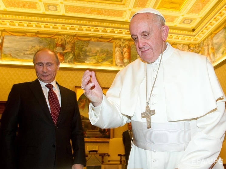 Быков о встрече Путина с Франциском: Я сыт сомненьями и риском. Еще бы срок – и все, привет. Нельзя ли стать мне Папой Римским?