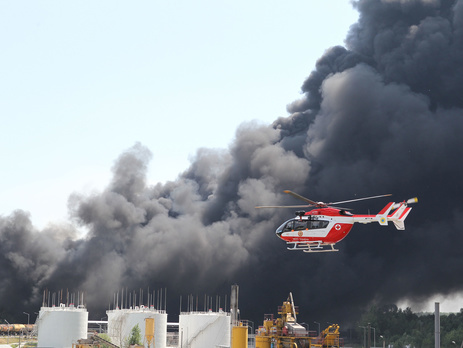 Нефтебаза под Киевом горит с 8 июня