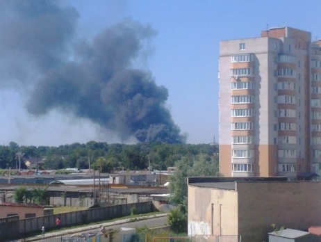 СМИ: Под Киевом горит склад с пенопластом