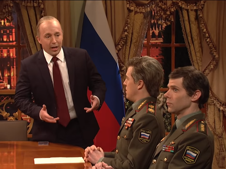 На американском ТВ показали пародийный ролик о Путине, узнавшем результаты расследования Мюллера