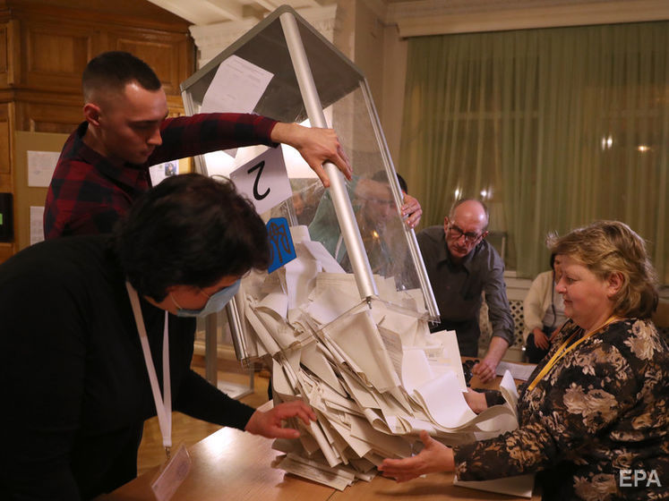 По результатам обработки 96% протоколов на президентских выборах Зеленский набрал 30,22% голосов, Порошенко – 15,94% – ЦИК Украины