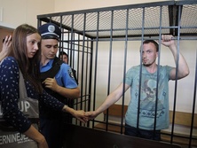 Шевченковский райсуд Киева избирал меру пресечения для задержанных по делу Бузины националистов. Фоторепортаж