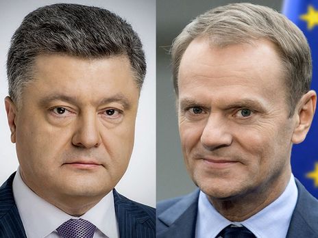 Туск поздравил Порошенко с выходом во второй тур