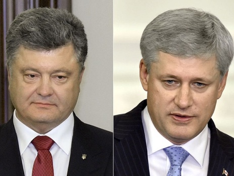 Порошенко и премьер-министр Канады договорились ускорить создание зоны свободной торговли