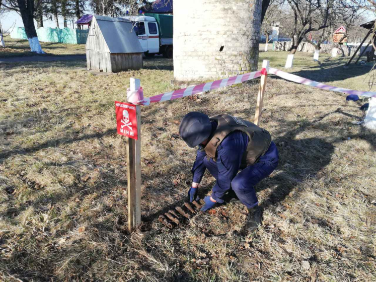 В Киевской области на детской площадке нашли мины