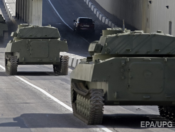 Шкиряк: Российско-террористические войска перебросили в Горловку около 40 единиц бронетехники и пять грузовиков с живой силой