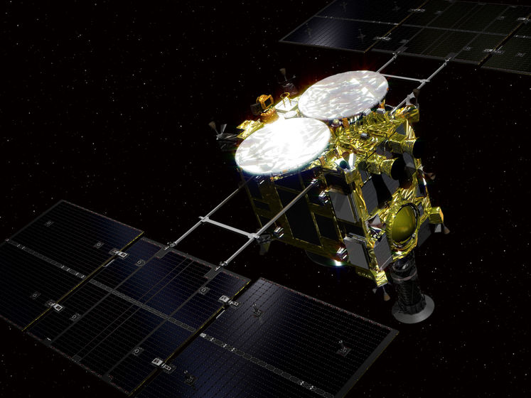 Японский космический аппарат произвел бомбардировку поверхности астероида Рюгу