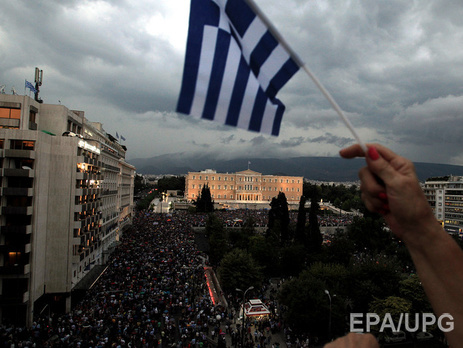 В Афинах проходит демонстрация сторонников соглашения с 