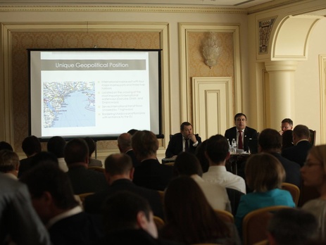 Саакашвили и замглавы НБУ Рашкован провели в Киеве донорскую конференцию для привлечения средств в Одесскую область