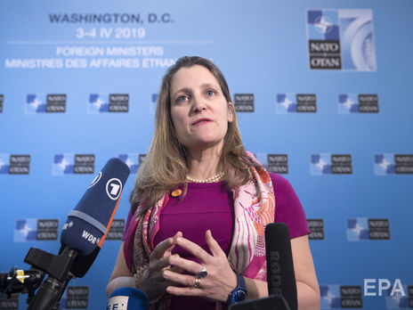 ﻿Глава МЗС Канади: Незважаючи на тривалу російську агресію, влада і народ України продемонстрували відданість демократії та реформам