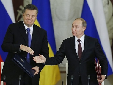 Янукович и Путин побеседовали на олимпийских полях