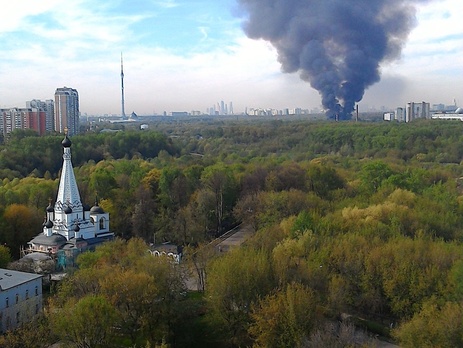 МЧС РФ: В Москве случился пожар в одном из павильонов ВДНХ