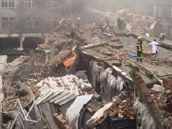 В Китае обрушилось здание обувной фабрики, погибли девять человек