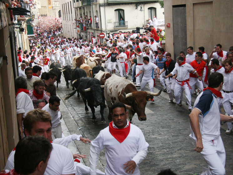 В Испании на традиционном забеге с быками погиб мужчина