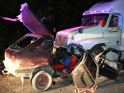 В Винницкой области в результате столкновения легкового автомобиля с грузовиком погибли четыре человека