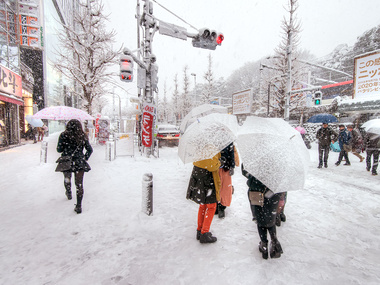 Жертвами снегопада в Японии стали уже семь человек