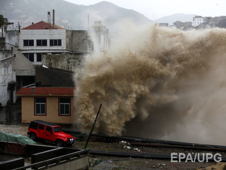 На Китай надвигается тайфун 