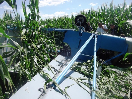 В Черниговской области разбился легкомоторный самолет, пилот погиб