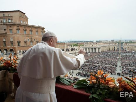 ﻿Папа римський під час недільної проповіді згадав про жителів Східної України
