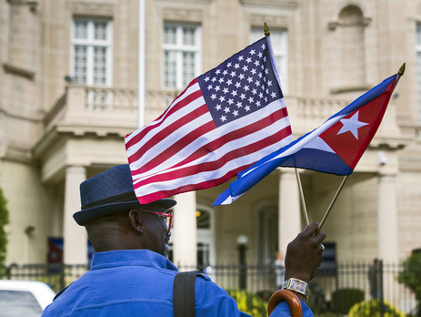 США и Куба впервые за 54 года взаимно открыли посольства. Фоторепортаж