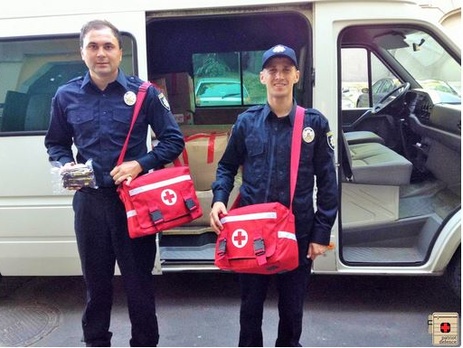 Патрульная служба Киева получила аптечки от 