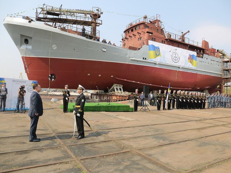 В Украине спустили на воду новый средний разведывательный корабль для ВМС &ndash; Полторак