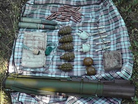 В Запорожской области СБУ изъяла арсенал оружия. Видео