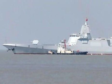 В Китае продемонстрировали новейший эсминец Nanchang проекта 055