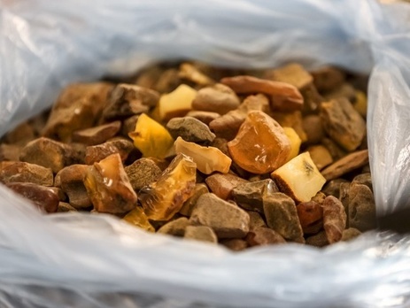 В Ровенской области изъяли еще тонну нелегально добытого янтаря