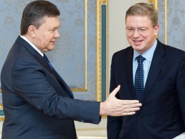12 февраля еврокомиссар Фюле встретится с президентом Януковичем