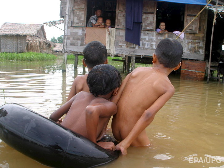 Количество жертв наводнения в Мьянме увеличилось до 99 человек