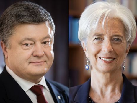 ﻿Порошенко і Лагард обговорили ситуацію навколо 