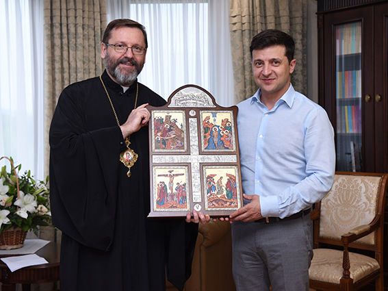 Зеленский встретился с главой украинских греко-католиков